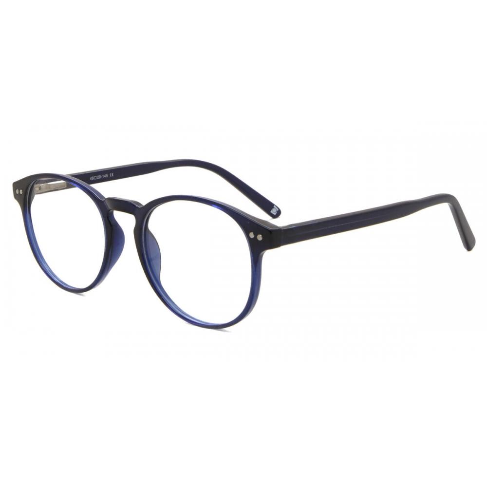 Full Rim Oval Shiny Dark Blue Smartbuy Collection Noor Cp109b Fashion Unisex Eyeglasses