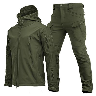 New Hunting Clothes Camouflage Clothing Military Uniform Combat Suit Soft Shell Waterproof Tactical Jacket + Pants for Camping Hiking