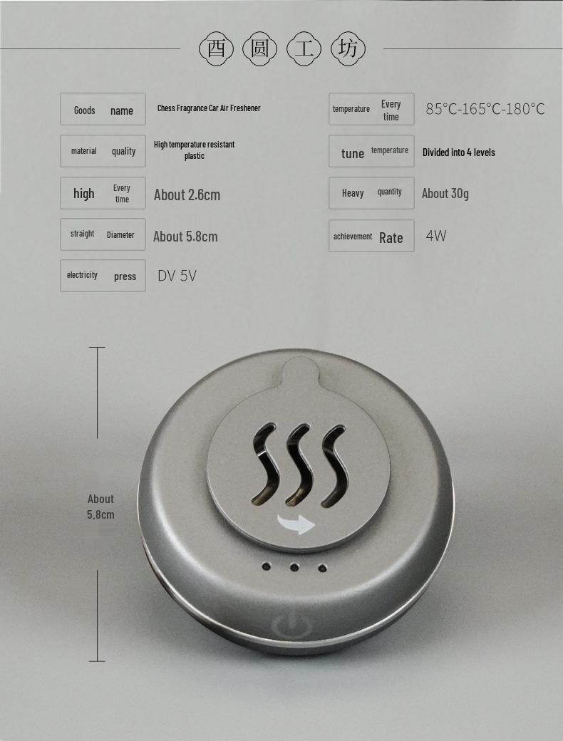 

Mini Car USB Multi-Function Electronic Incense Burner for Sandalwood Powder Gift Box