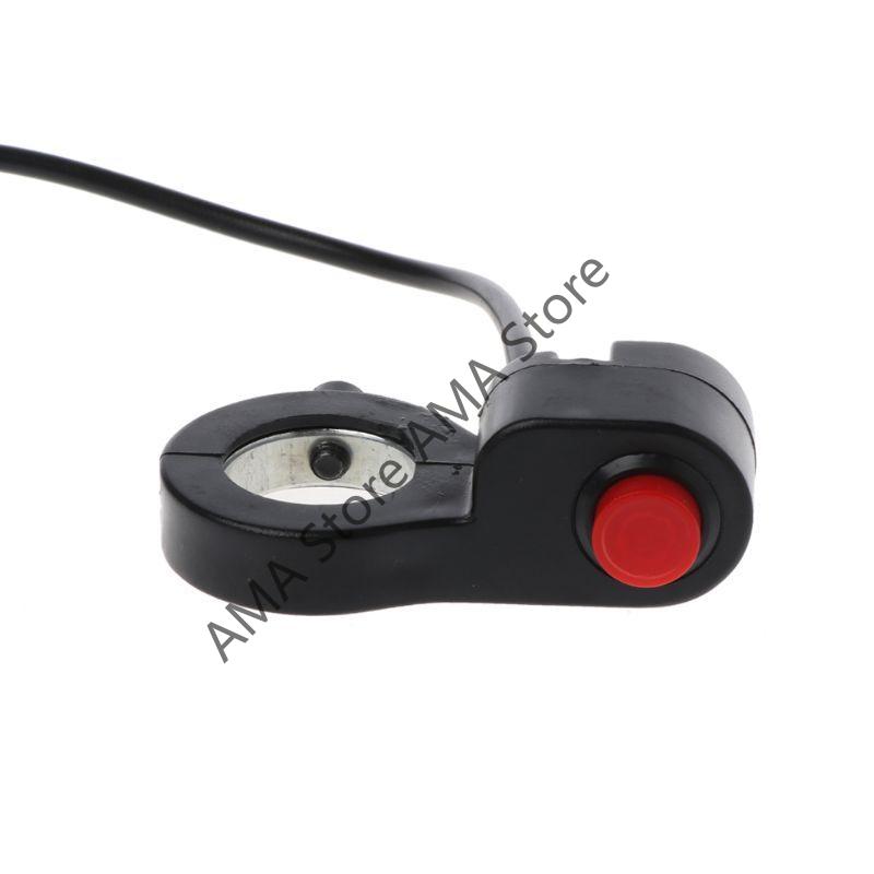 X7JF 22mm 7/8" Motorcycle Handlebar Horn Switch Start Speaker Connection Button Equip