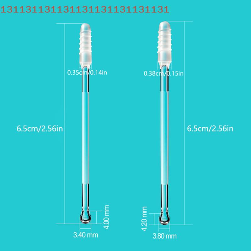 Doppelköpfige klebrige Ohrstäbchen Pick Wiederverwendbarer Ohrreiniger Weiches Silikon Ohrenschmalzentfernungswerkzeug Ohrenschmalzentferner für Ältere Erwachsene Kinder