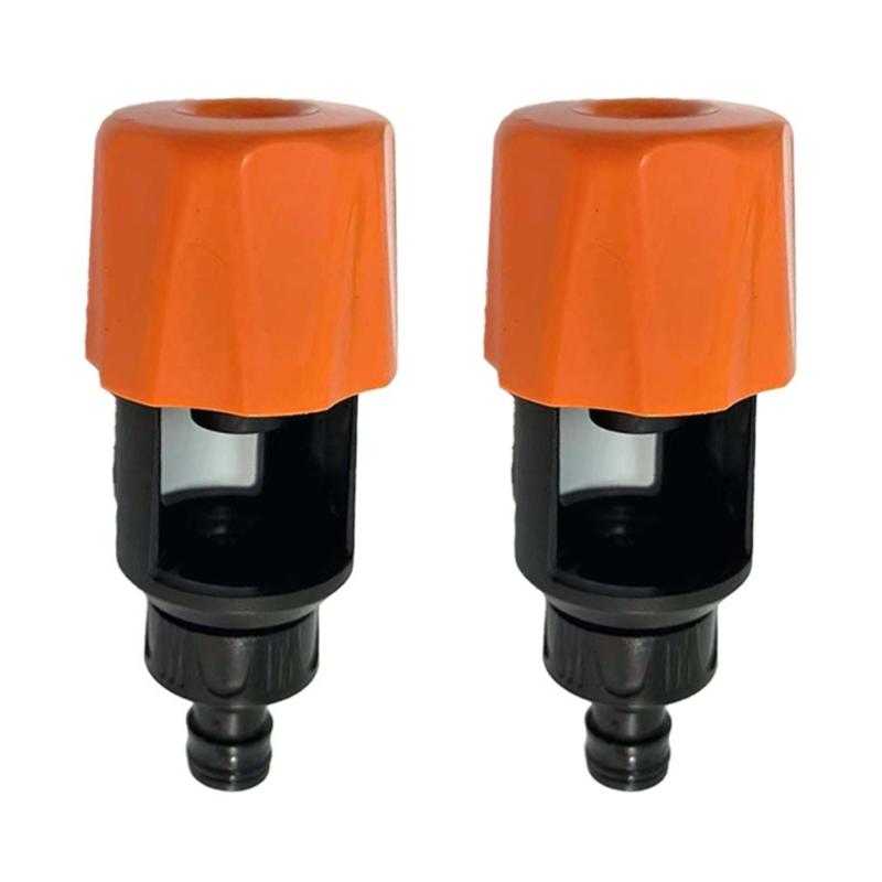 

Durable Plastic Hose Coupling Set Of 2 Pieces Water Outlet Couplings Leakproof Tap Fittings For Lawn Irrigation System 1