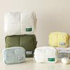 New Design Quilt Quilted Nylon Fluffy Shockproof Cosmetic Bag Cosmetic Storage Female Portable Makeup Bag Travel Vanity Wash Bag