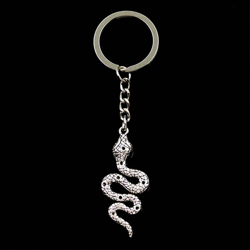 

1 шт. брелок змея металлический брелок автомобильный брелок из нержавеющей стали змея брелок металлическая подставка цепочка змея кобра кулон подарок