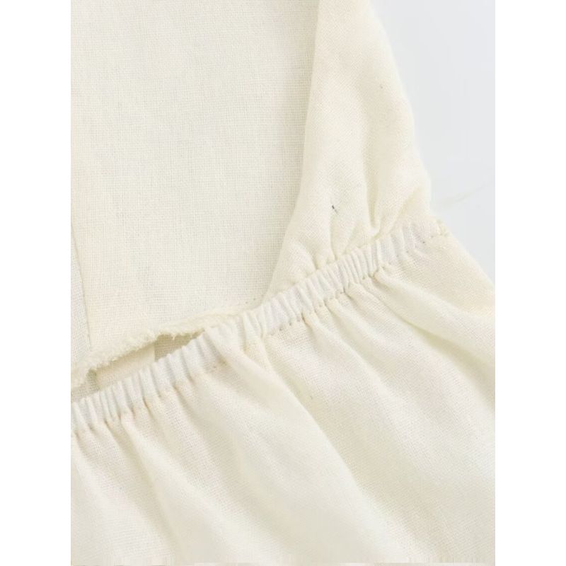 Kaslead New Arrival Women's Fashion Style Fashion Casual Drawstring Open Back Sling Dress