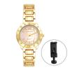 Women's Watch Sparkling Diamond Gold Cute Fashionable Roman Analog Display Waterproof Quartz Clock Golden Fashion Watch Women's Accessory - Birthday