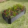 Raised Bed, Metal Planter Bed for Garden made of Robust Sheet Steel, Rust Protection, Kit without Bottom, Ideal for Vegetables, Herbs & Flowers Anthr