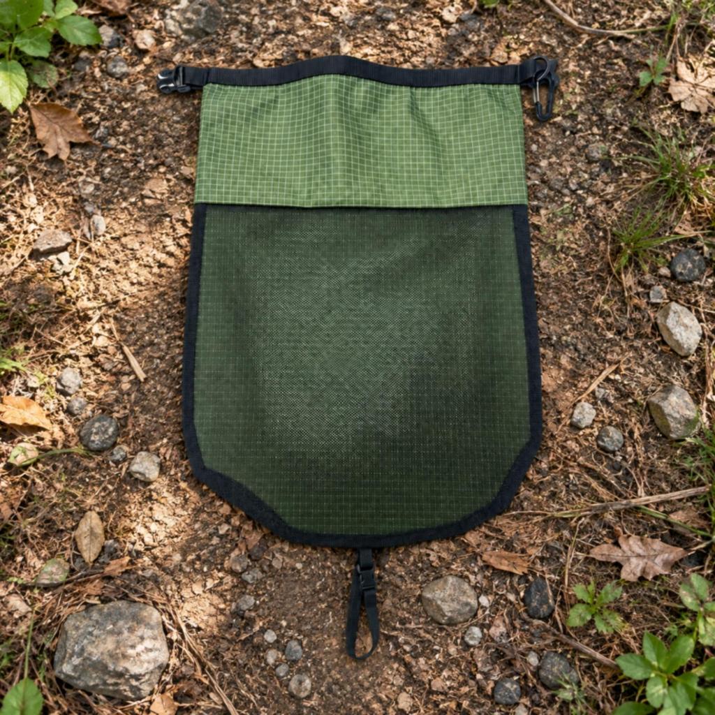 Backpack-Mounted Shoe Carrier Convenient to Carry Attach-on Footwear Pouch with
