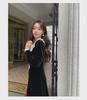 2024 Winter French Style Velvet Dress with Elegant Sleeves - Interpretation of Beauty F2197