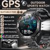 New Bulit-in GPS Outdoor Smart Watch Men Flashlight compass BT call Heart rate 10ATM Waterproof  Sports Smart watch