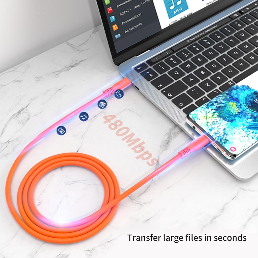 USB C to USB C Cable PD Fast Charging Cable 240W USB C Charging Cable for Phone 15/15Plus/15Pro/15ProMax Mobile Phone