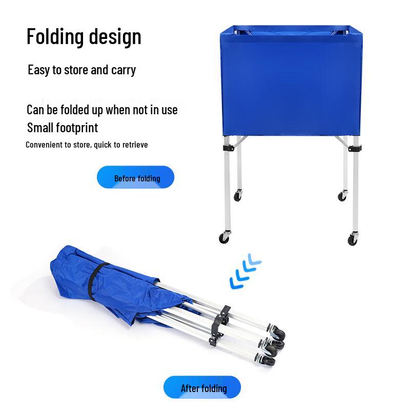 Portable Foldable Ball Storage Cart