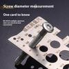 Screw Thread Pitch Gauge Ruler Measuring Tool Bolt Nut Metric Machining Threads Screw Cutting Gauge Angle Model Measuring