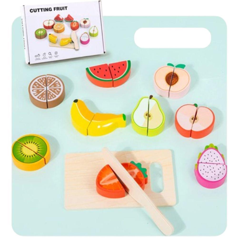 1 set Pretend Vegetables Kitchen Cutting Fruits Toys Children'S Puzzle Toys  Table Bakery Decoration