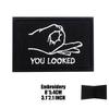 You Looked OK Victory Sign Patch Hook Loop Emblem Badge For Vest Backpack