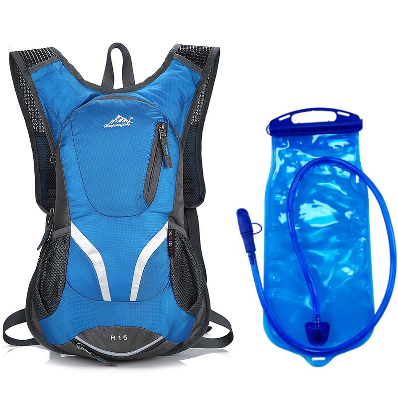 15L Outdoor Sport Cycling Climbing Water Bag Hydration Backpack Ultralight Rucksack Hiking Bike Riding Pack Bladder Knapsack
