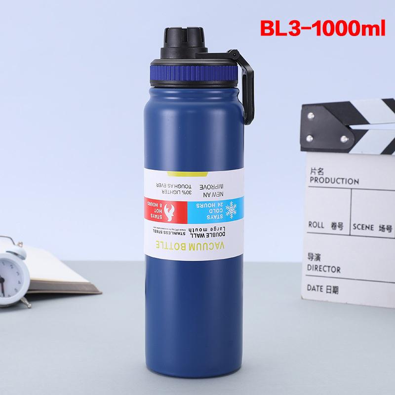 600/800/1000Ml Outdoor Thermos Water Bottle 304 Stainless Steel Insulated Cup Keeps Cold And Heat Thermal Large-Capacity Pot