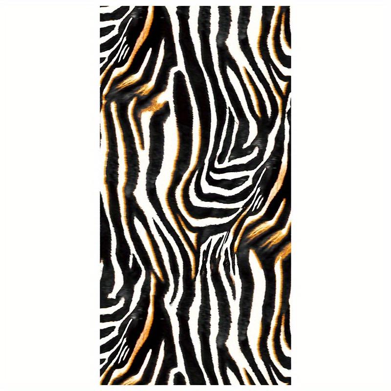 

Beach Towel Zebra Print Pattern Sun Protection Windproof Suitable For Swimming Pool Camping Travel Blanket W40*H60(CM)
