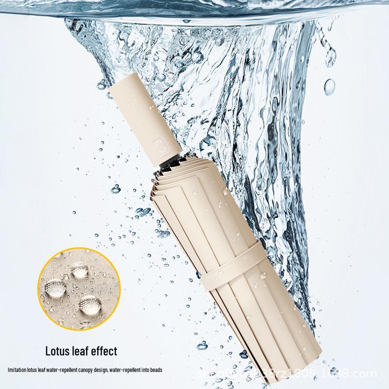 Fully Automatic 24-Rib Extra Large UV Protection Umbrella for Women – Compact, Reinforced, Sunshade for Sun and Rain.