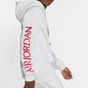 Jordan Jumpman Classics Logo Print Thickened And Fleece Lined Thermal Pullover Hooded Sweatshirt Men's White BV6011-100