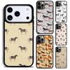 Horses Pattern Collage Phone Case for iPhone 17 16 15 Pro Max Air 14 13 12 11 Plus Shockproof Cover