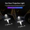 2/4Pcs Car Door Projector Lamps HD LED Welcome Lights Accessories For Model-Y Model-3 Model-X Model-S Cybertruck Roadster