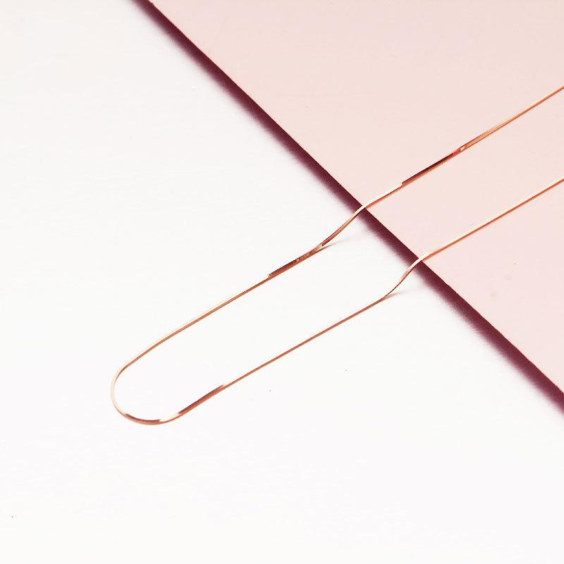 Rose Gold Plated Snake Bone Necklace Fashionable Foreign Exquisite Colored Gold Purple Gold Thin 3 Collarbone Chain