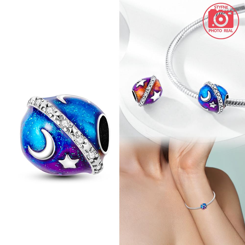 Gilded Planet Pendant Copper Colors For Charms Copper Colors Original Bracelet For Jewelry Making