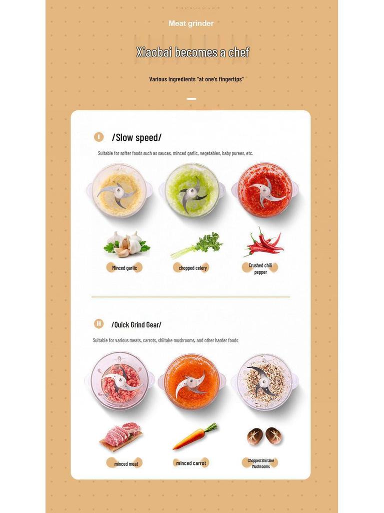 Electric Meat Grinder & Food Processor: Multi-functional Vegetable Chopper, Dumpling & Meat Filler, Garlic & Chili Paste Maker.