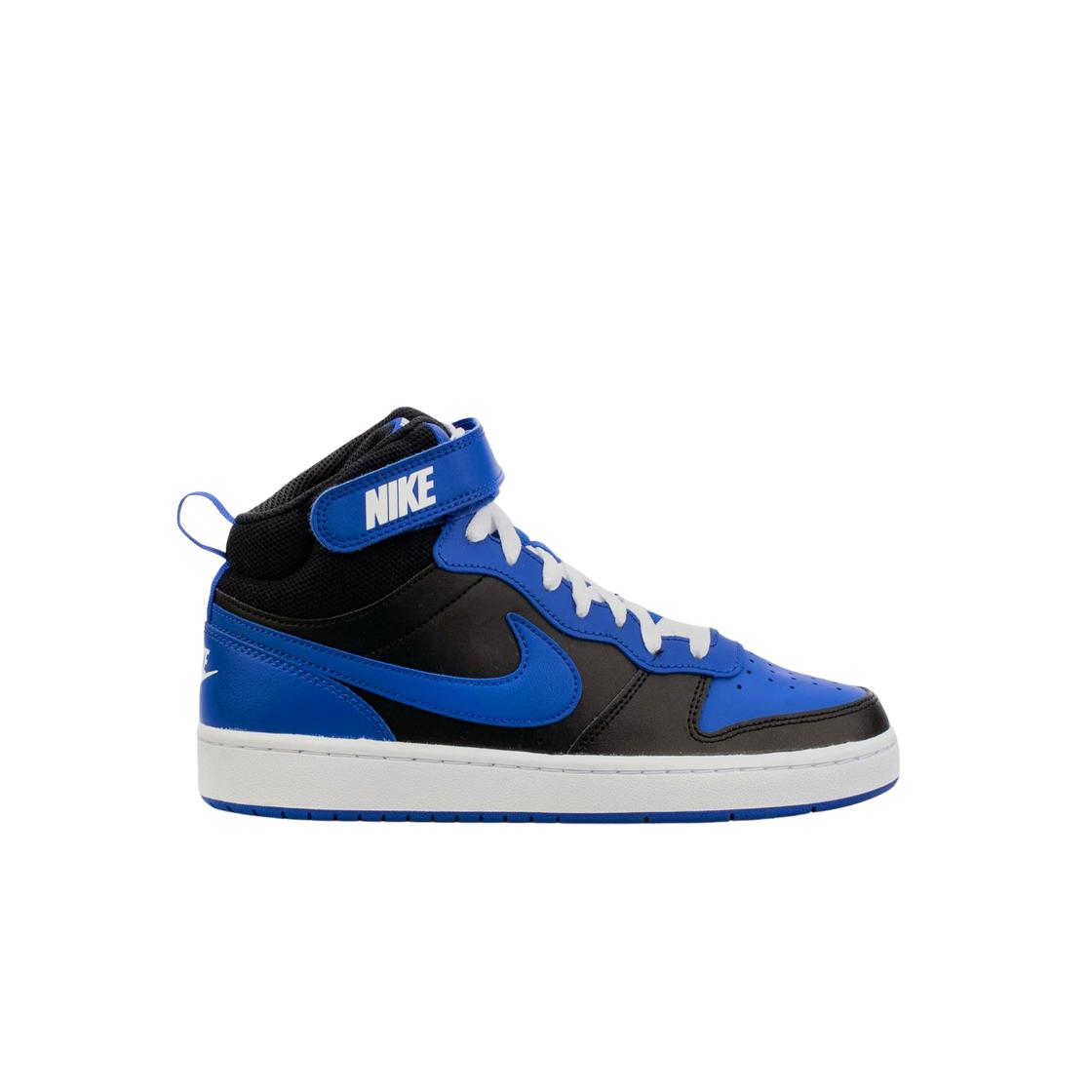 

(gs) Nike Court Borough Mid 2 Black Game Royal 230(4Y)