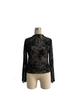 2025 Top met opstaande kraag en mesh basislaag - Slim fit dames T-shirt (Europese en Amerikaanse pasvorm)