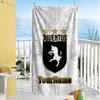 Juventus Customizable Name Beach Towel Soft Durable Quick-Dry Perfect for Traveling Yoga Camping and Swimming