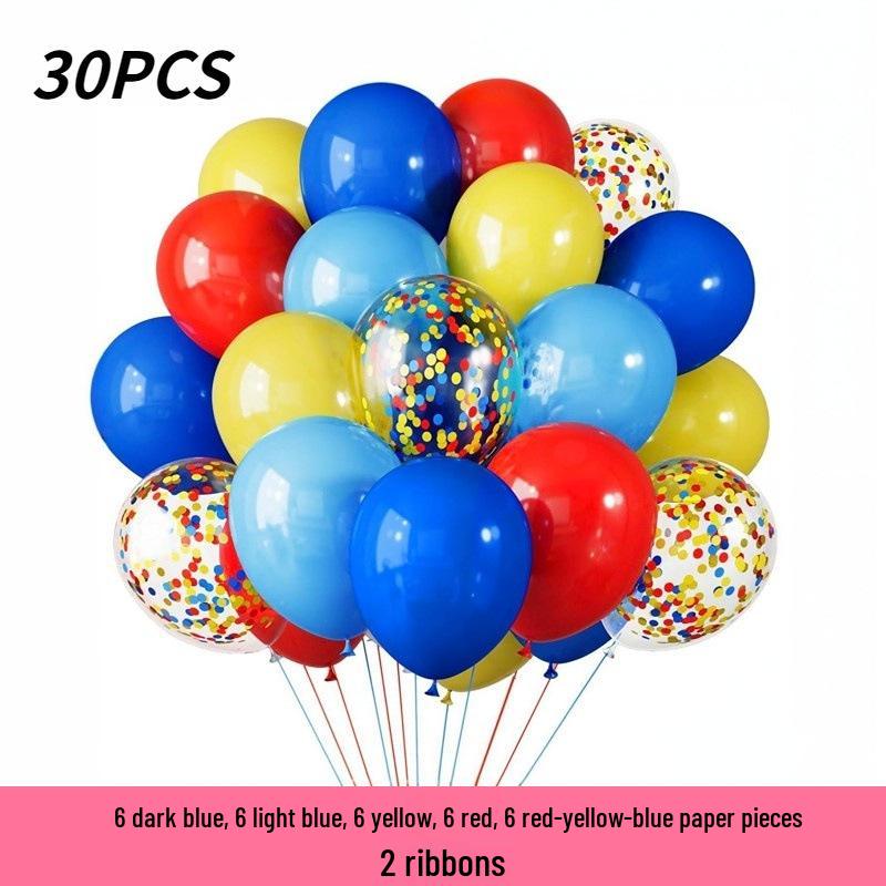 30-Piece 12-Inch Balloon Set for Birthday, Wedding, and Party Decorations