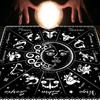 Quadratisches Flanell Tarot Altartuch Brettspielunterlage Astrologische Orakelunterlage Tischdecke Kartenmatte Wahrsagertischtuch