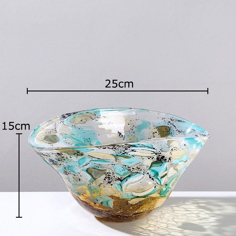 Creative Gradient Colorful Glass Vase Flower Pots Table Decoration Flowers Arrangement Floral Vase Modern Home Decor Accessories