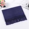 Solid color imitation cashmere scarf women's winter high-end sense versatile warm shawl men's scarf annual meeting red scarf