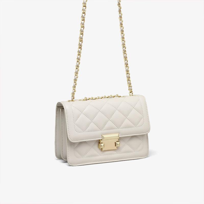 New Leather Fashion Messenger Bag Light Luxury Versatile Small Bag Commuter Women's Bag Shoulder Chain Bag Luggage