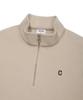COVERNAT Small C Logo Corduroy Half Zip Beige