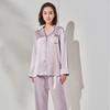 Heavyweight Mulberry Silk Pajama Set: Unisex 22 Momme Long Sleeve, Suitable for Outside Wear