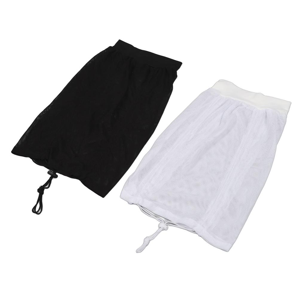 2PCS Net Plopping Cap Adjustable Multifunctional Reusable Net Plopping Bonnet with Drawstring for Dry Curly Hair