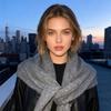 Practical High Density Soft Triangular Shawl Lightweight Moisture Resistant And Easy Care For Winter Season Versatility