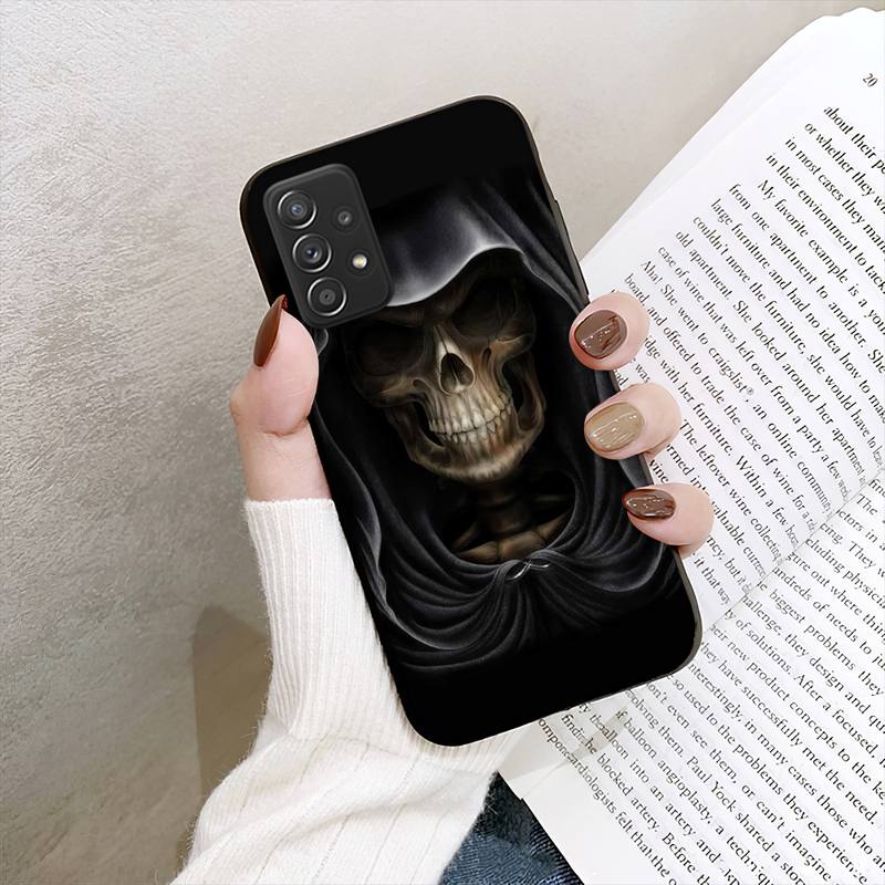 Grim Reaper Skull Skeleton Phone Case For Samsung Galaxy A02 A12 A21 A22 A32 A41 A42 A51 A71 A72 Shell
