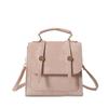 Solid Color Simple Women'S Shoulder Messenger Bag Niche Design Versatile Casual Double Shoulder Small Square Bag