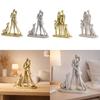 Paar und Hund Skulptur Statue Sammlung Moderne Familienfiguren Heimdeko für Bücherregal Geschenk