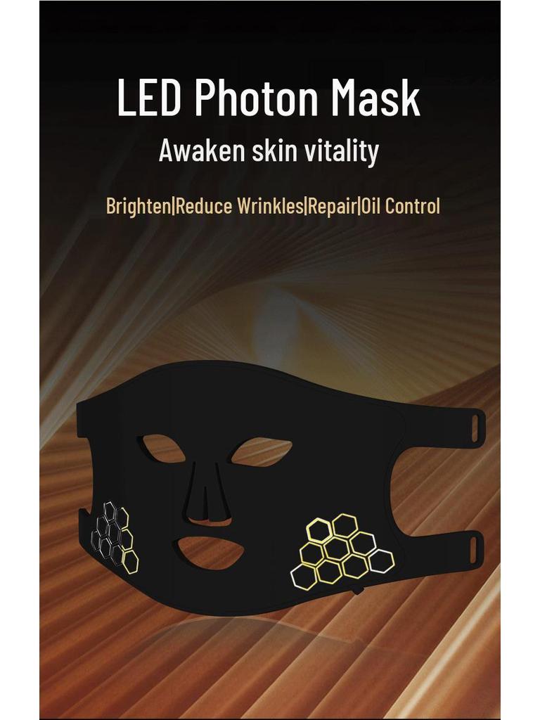 Photon LED Silicone Mask with FDA 510K Approval for Infrared Light Skin Rejuvenation & Blue Spectrum Therapy