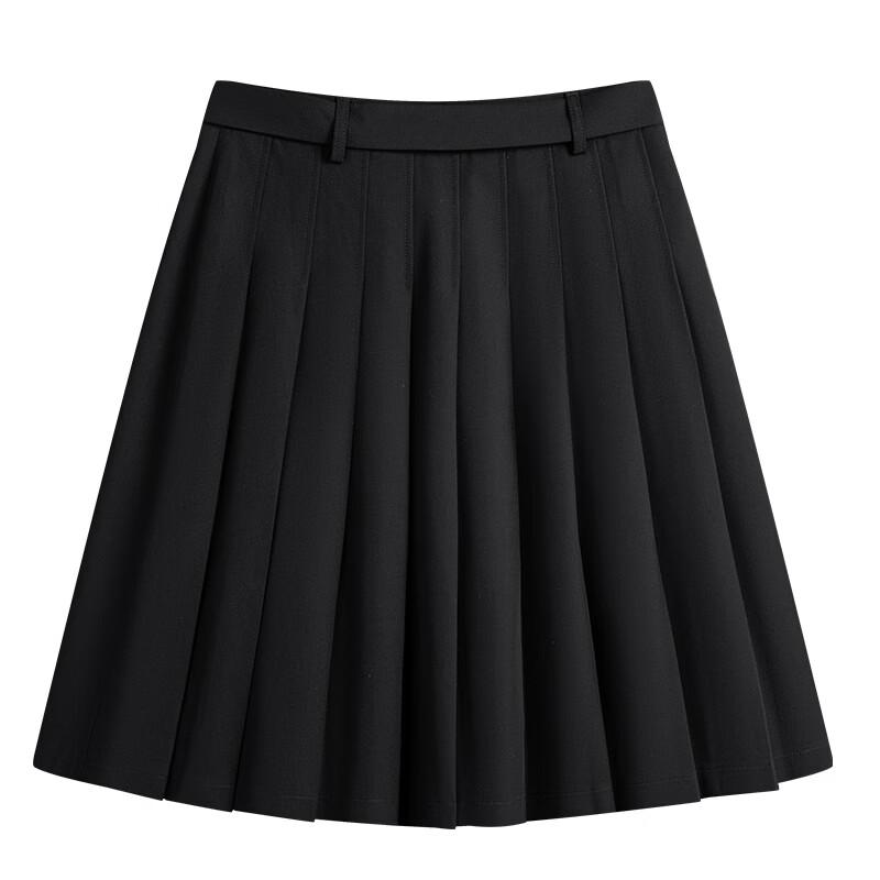 Navigare Women's Spring/Autumn Pleated Skirt with Metal Buckle