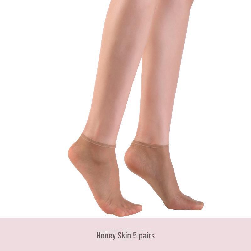 Landa Seamless Transparent Ultra-Thin Summer Women's Crystal Socks