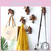 Animal Head Wall Hook Resin Decorative Hanger For Home Bedroom Decor Office