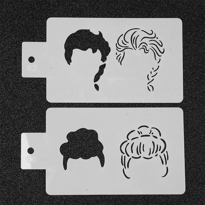 18 Sztuk Puste Szablony do Malowania Ciała Wielokrotnego Użytku Styl Dziewczęcy Księżniczka Szablony do Malowania Artystycznego Ciała na Imprezy Świąteczne