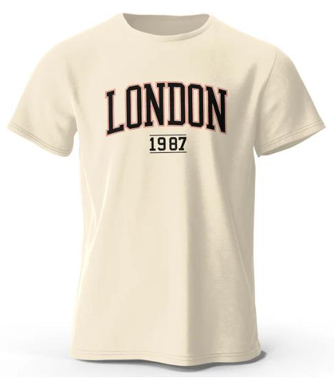 London 1987 Vintage Sports Short Sleeve 3D Print T-Shirt Men's and Women's Extra Large T-Shirt directly from the manufacturer